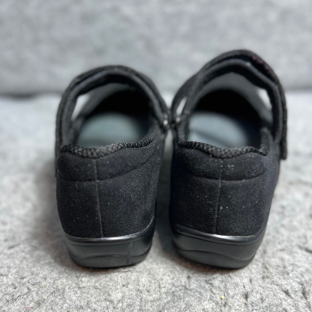 Orthofeet Womens Black Fabric Mary Jane Comfort Orthopedic Shoes Size 8 D Wide - Picture 5 of 6
